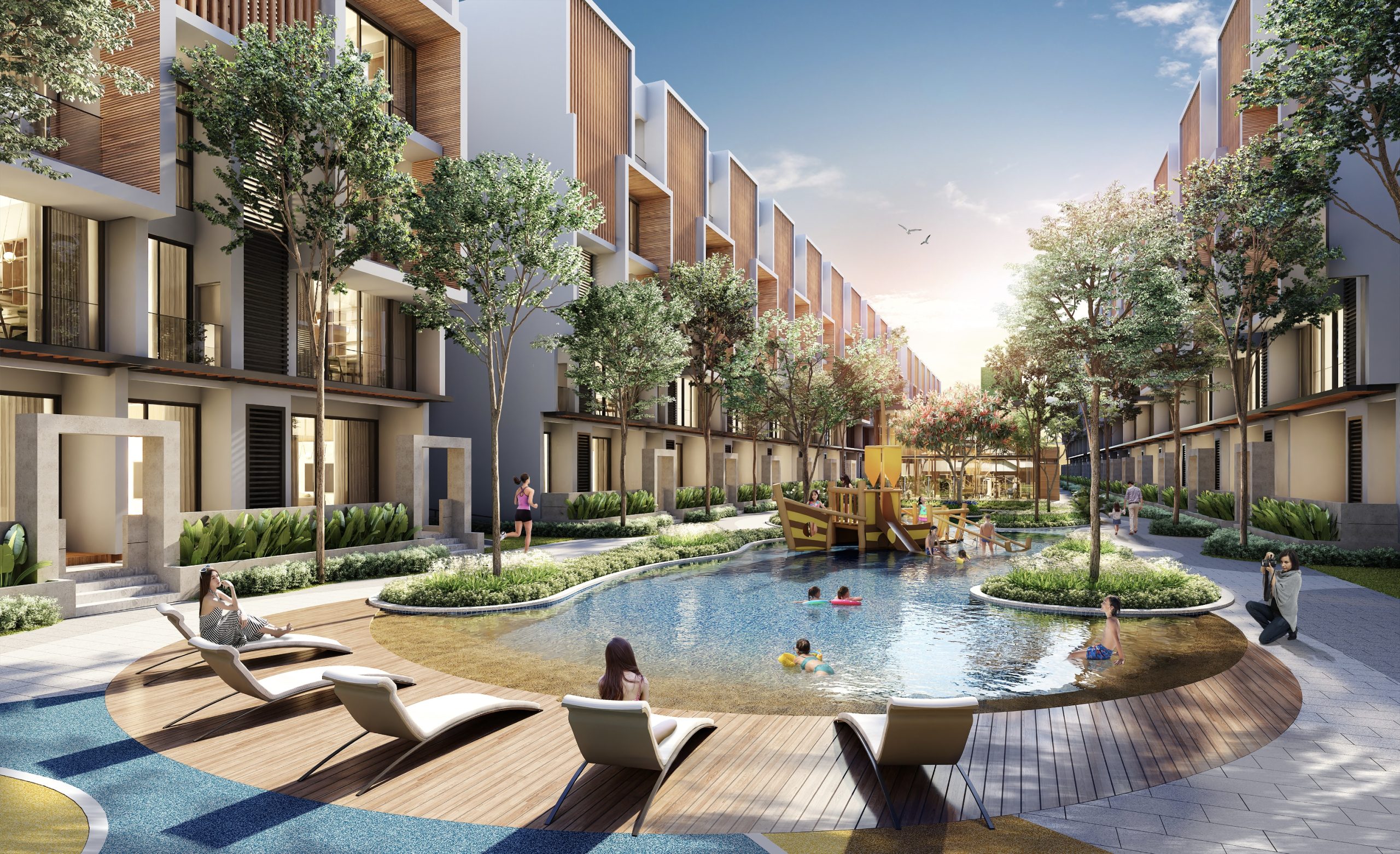Jesselton Courtyard 區域與綠意生活圈