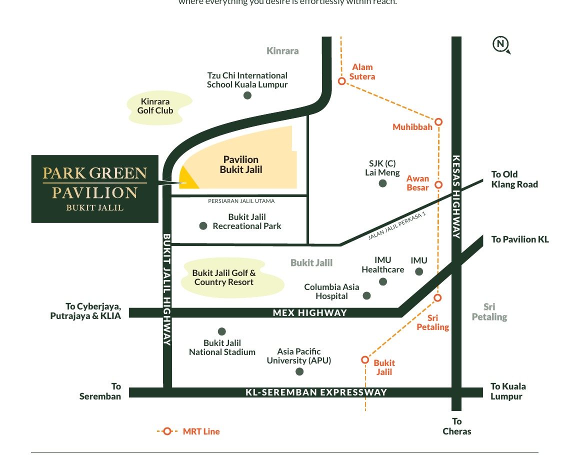 Park Green Location Map